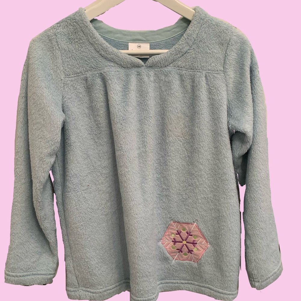 Hanna Andersson Girl Snowflake Pullover Fleece